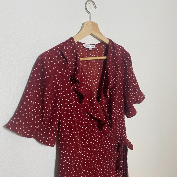 Heartloom Brenna Polka Dot Wrap Dress - Small - Minnie Mouse Disney Dress - Picture 7 of 10